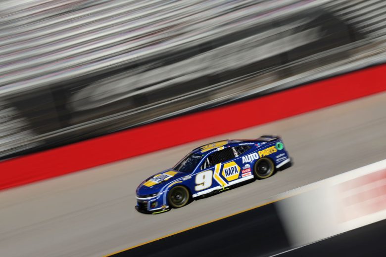 Chase Elliott drives at Bristol.