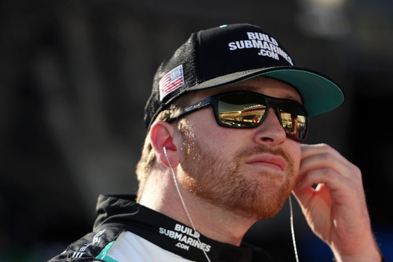 Chris Buescher looks on at Bristol.