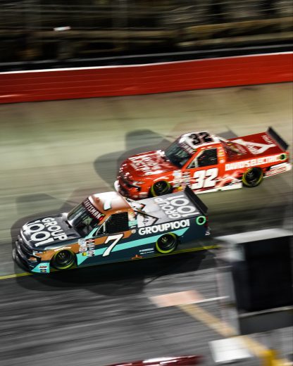 Kyle Busch drives at Bristol.