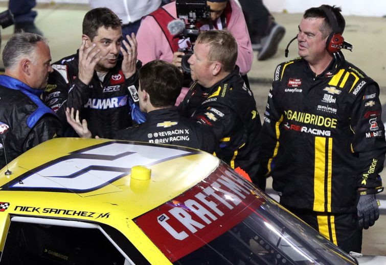 Nick Sanchez and Stewart Friesen talk post-race at Bristol.