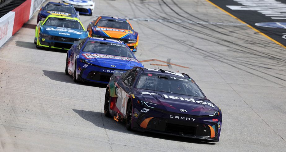 Bubba Wallace leads at Bristol