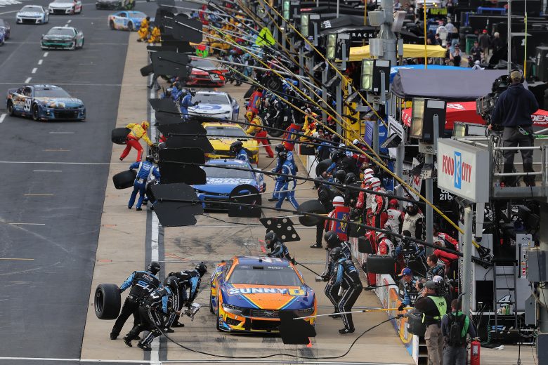 NASCAR cup car pit