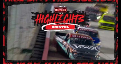 Kyle Busch, Christian Eckes come together in intense battle for the lead