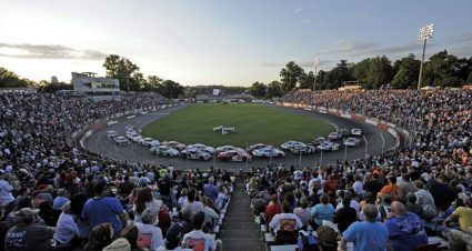 View of NASCAR Clash at Bowman Gray Stadium race track