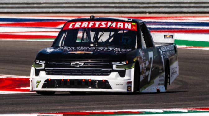 Featured Image for Connor Zilisch wows with pole in debut NASCAR Truck Series appearance at COTA