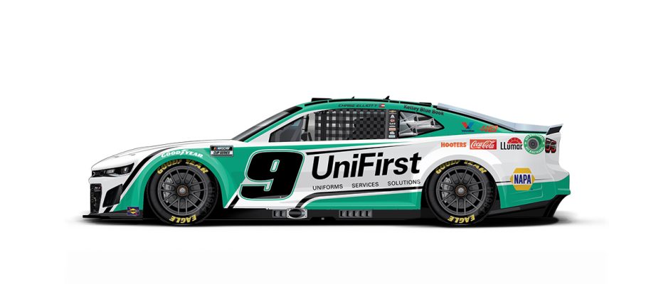 Chase Elliott's car for 2024 Richmond spring race.