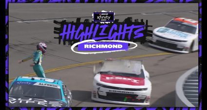 Tempers flare as Joey Gase crashes late at Richmond