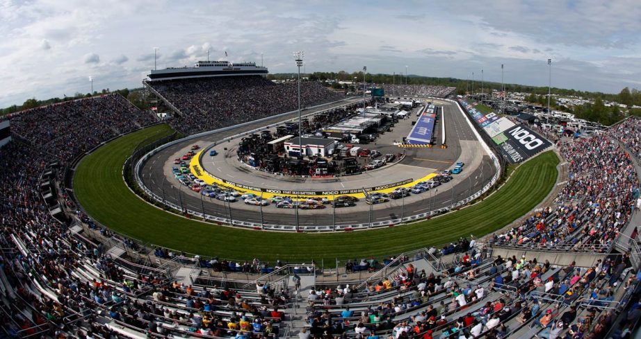 A general view of Martinsville Speedway during a NASCAR Cup Series race.