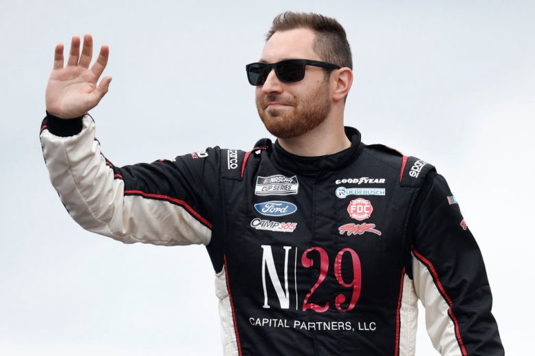 Kaz Grala waves to the crowd.