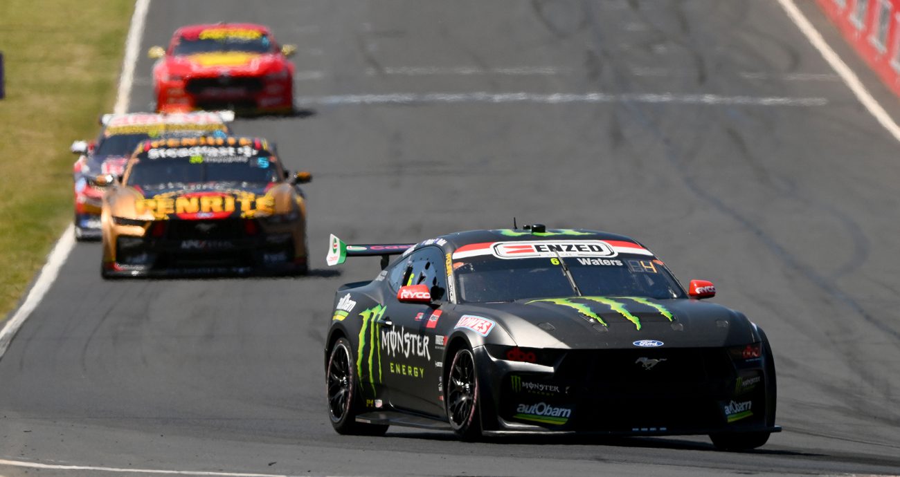 Cam Waters drives in the Supercars Championship Series in the Bathurst 1000.