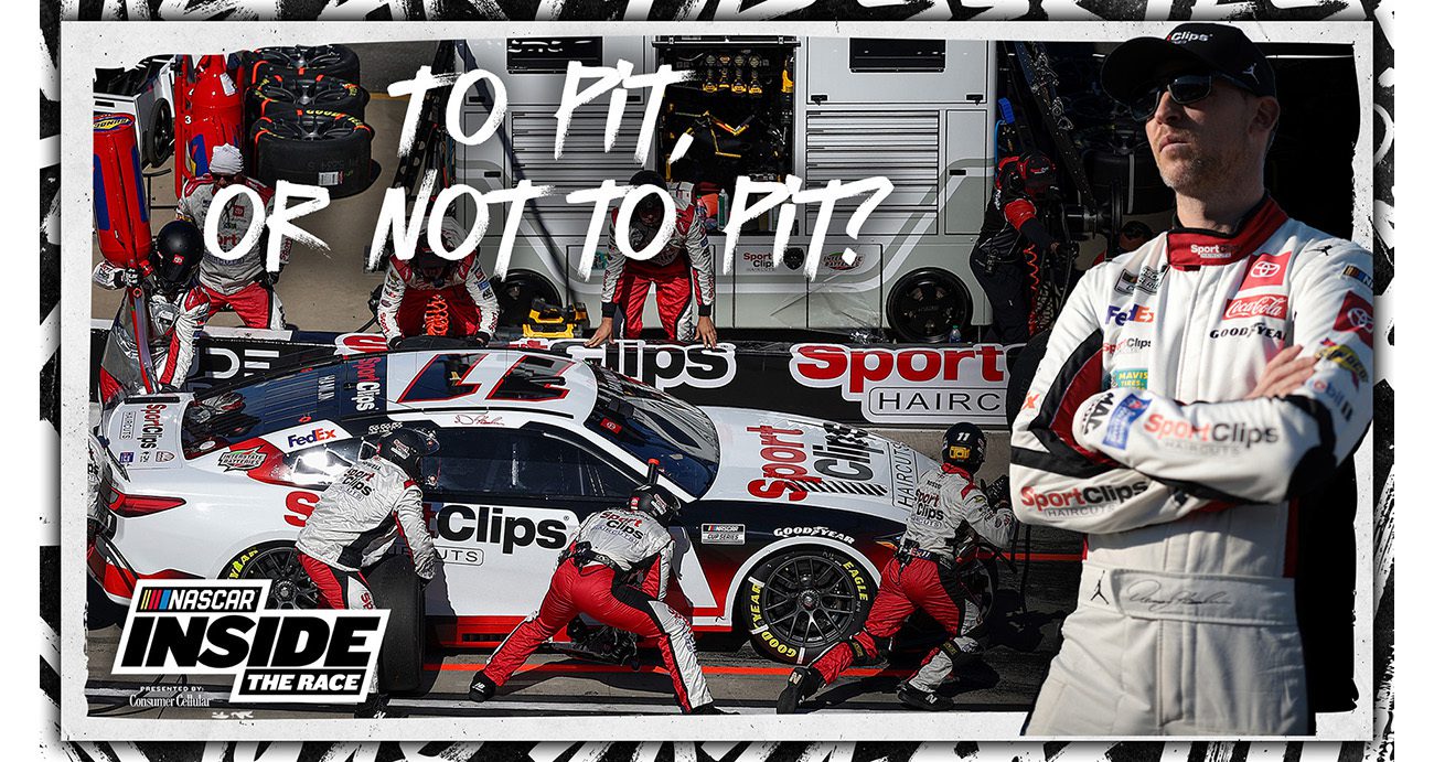 To pit or not to pit: Denny Hamlin's late-race tire strategy - NASCAR