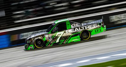 Kyle Busch races at Texas Motor Speedway.