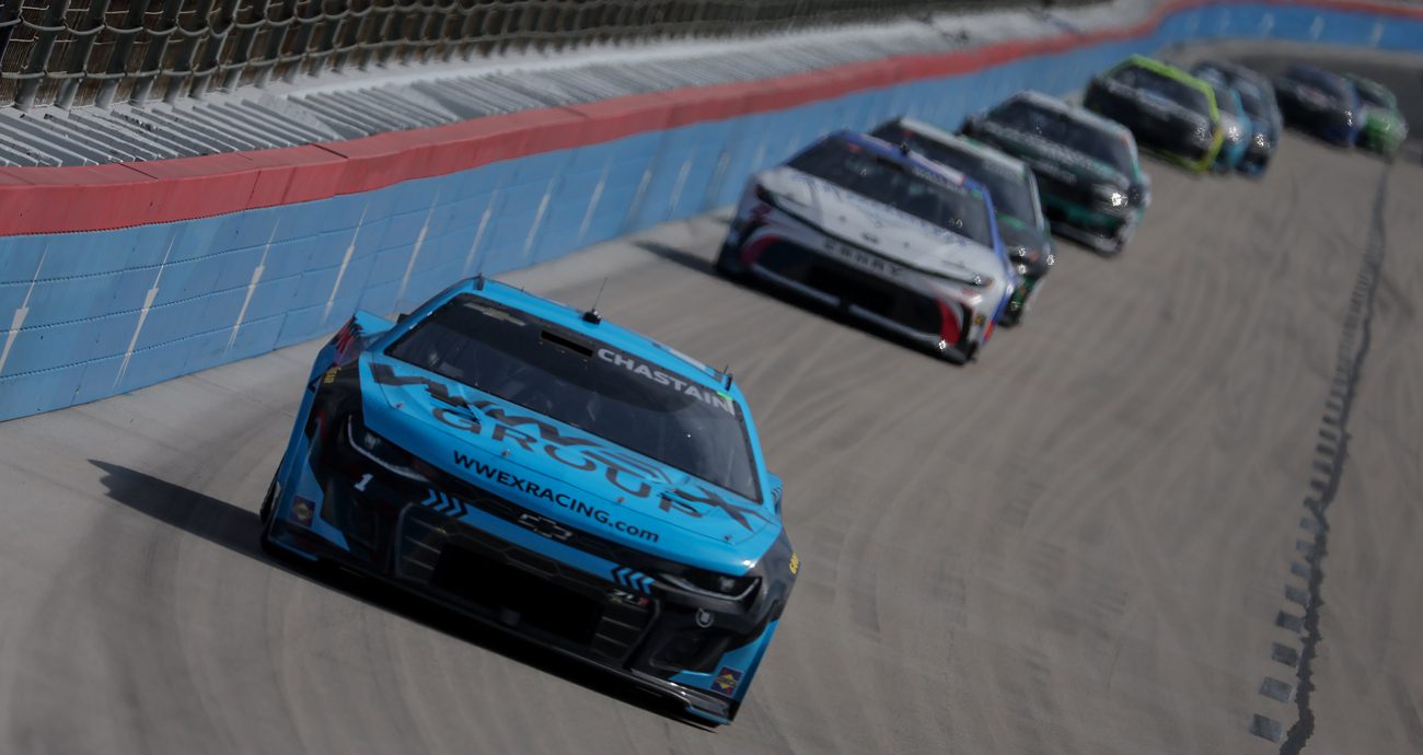 Ross Chastain drives during a NASCAR Cup Series race at Texas.