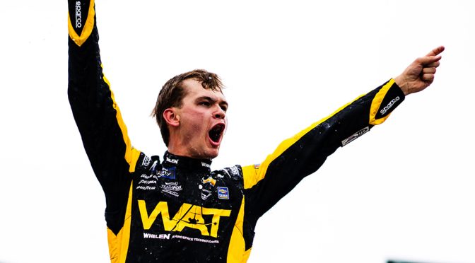 Jesse Love holds off field in double-OT to score first win at Talladega