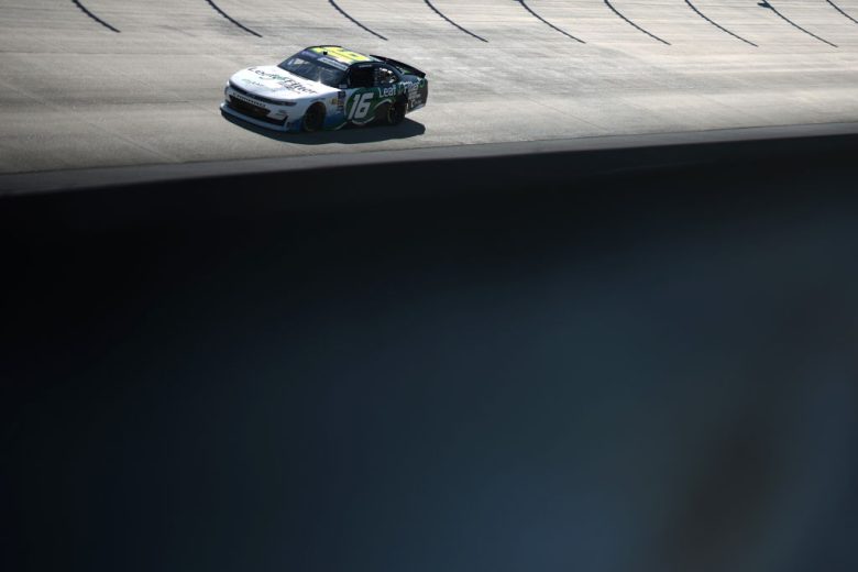 AJ Allmendinger drives at Dover.