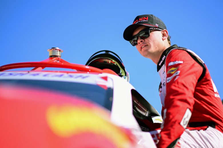 Jesse Love looks on at Dover.
