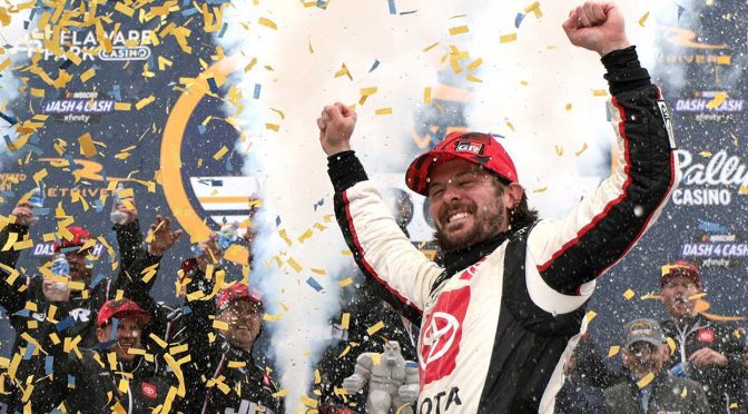 Featured image for Ryan Truex goes back-to-back at Dover, cuts through chaos for first Xfinity win of 2024