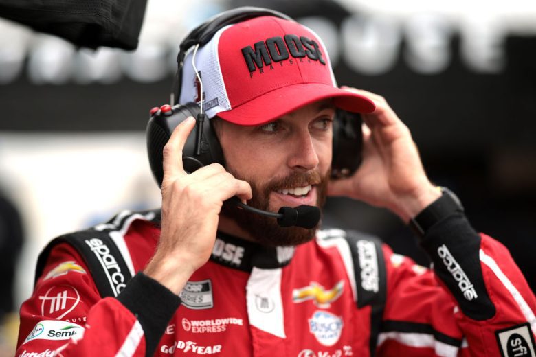 Ross Chastain looks on at Dover.