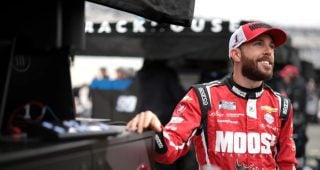 Ross Chastain smiles at Dover.