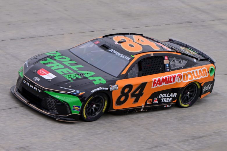Jimmie Johnson drives at Dover.