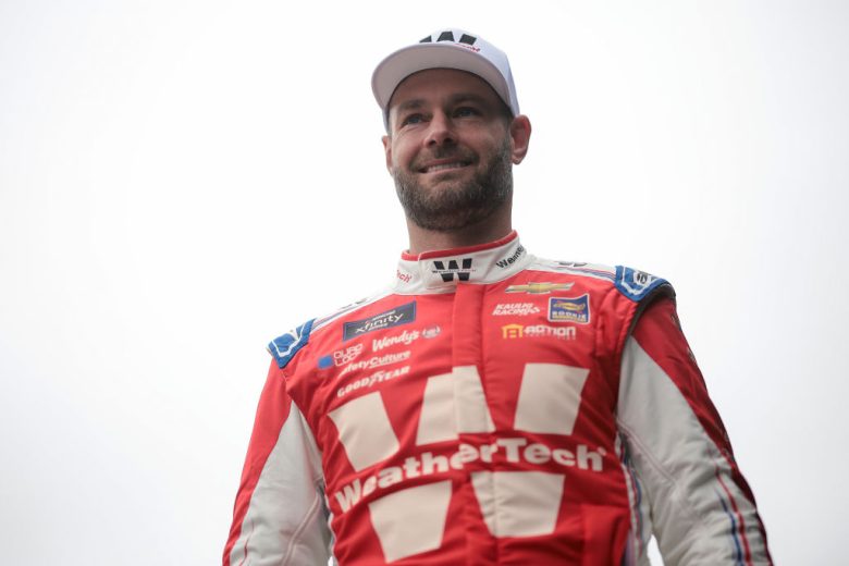 Shane van Gisbergen looks on at Dover.