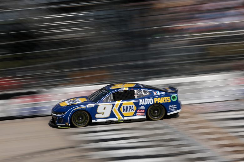 Chase Elliott drives at Dover