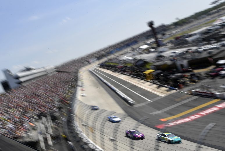 Denny Hamlin leads the field