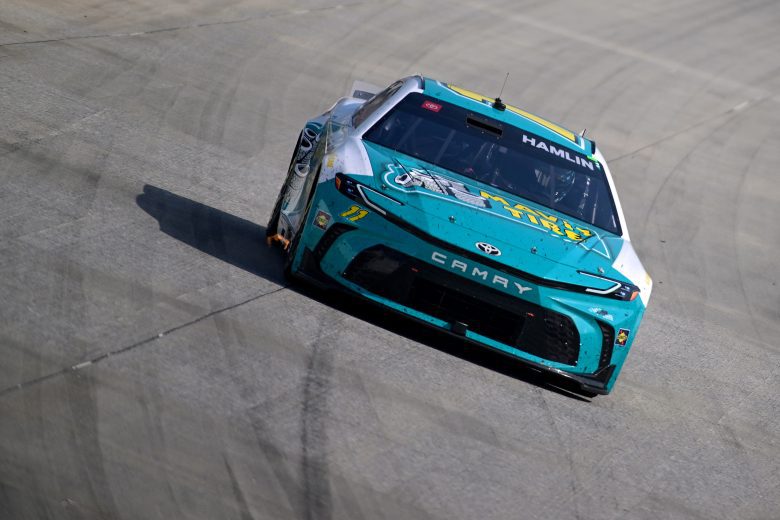 Denny Hamlin drives at Dover