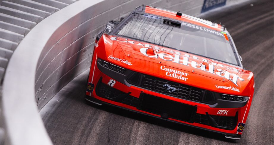 Brad Keselowski drives at Kansas Speedway.