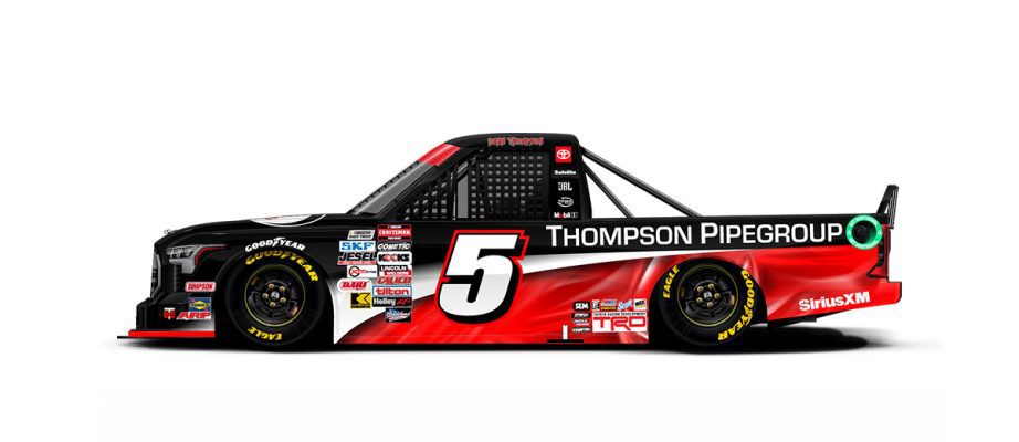 Dean Thompson's paint scheme for Darlington.