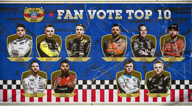 Top 10 drivers revealed in All-Star Race Fan Vote
