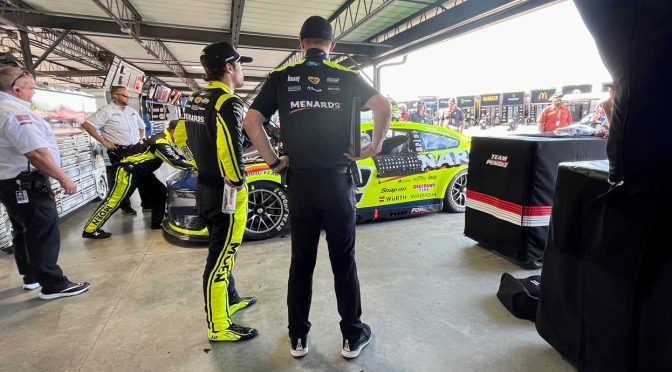 Featured image for Ryan Blaney out at Darlington after multicar stack-up on restart