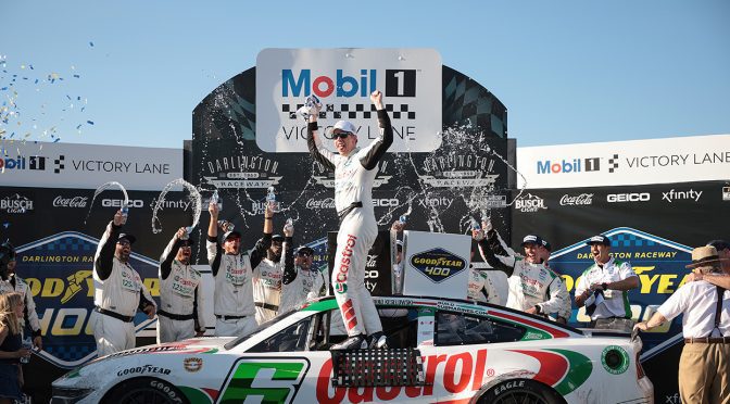 Featured Image for Brad Keselowski snaps 110-race drought, scores Darlington victory