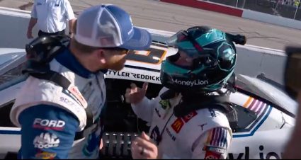 Chris Buescher, Tyler Reddick collide at Darlington, exchange words post-race