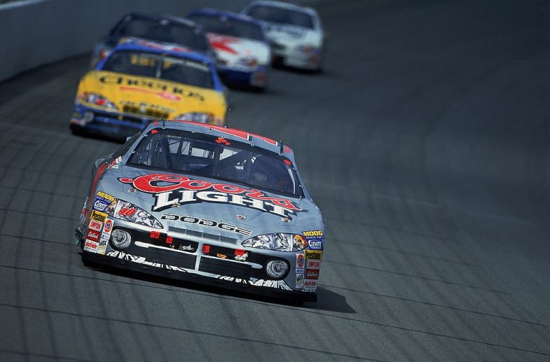 Sterling Marlin races at Michigan International Speedway.