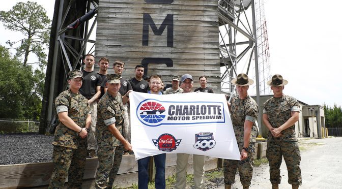 Featured Image for Chris Buescher wraps up 2024 Mission 600 with visit to Marine Corps Recruit Depot, Parris Island