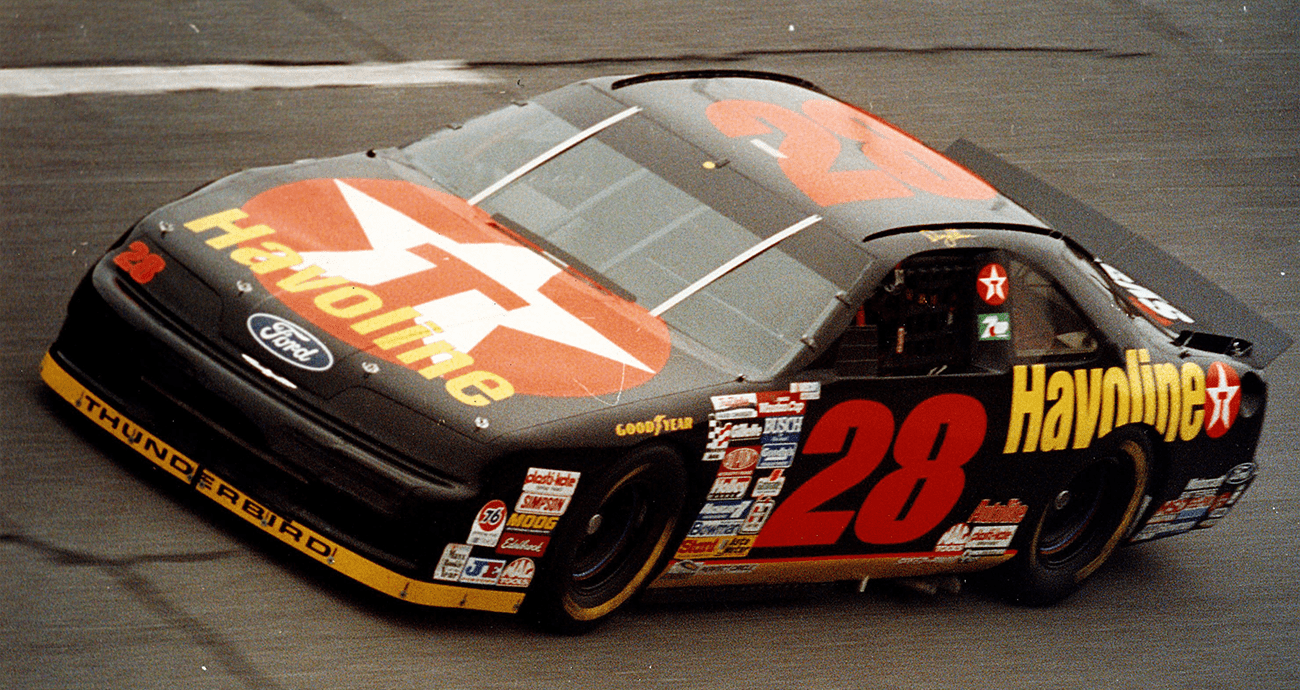 View of Davey Allison's No. 28 Ford