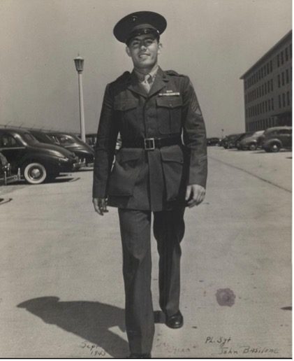 John Basilone walks.