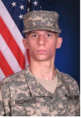 Dustin James Feldhaus poses for a photo.