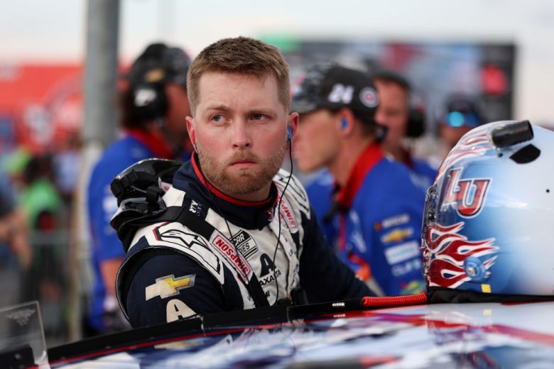 William Byron looks on