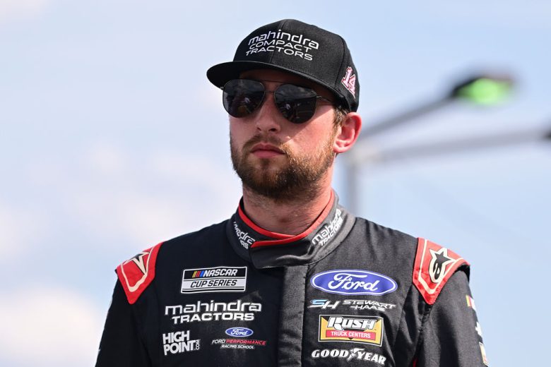 Chase Briscoe looks on