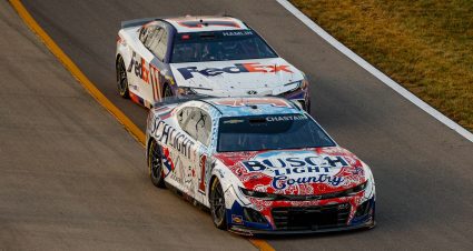 Ross Chastain involved in overtime crash in Nashville Cup race