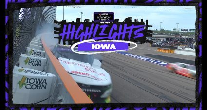 Justin Allgaier crashes late in Xfinity race at Iowa