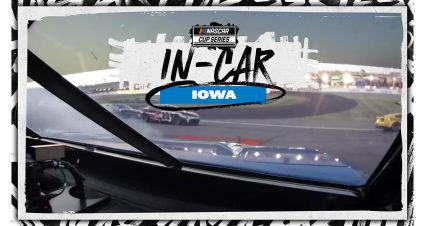 In-car camera: Kyle Larson wrecks on Stage 3 restart