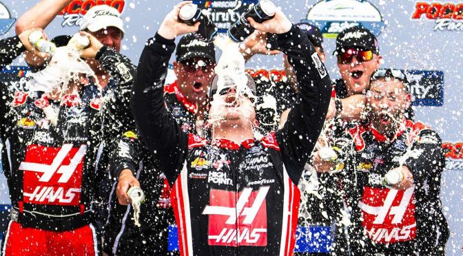 Featured Image for Cole Custer holds off Justin Allgaier at Pocono for first Xfinity Series win of season
