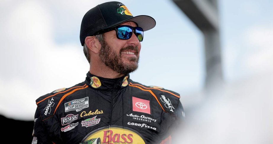 Martin Truex Jr. looks on during practice at Nashville Superspeedway