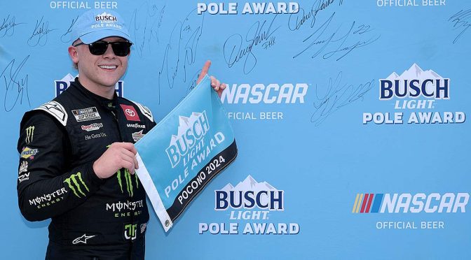 Featured image for Ty Gibbs snags Busch Light Pole at Pocono