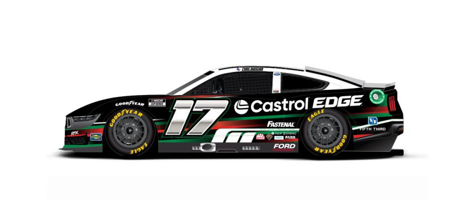Chris Buescher's paint scheme for Indianapolis.