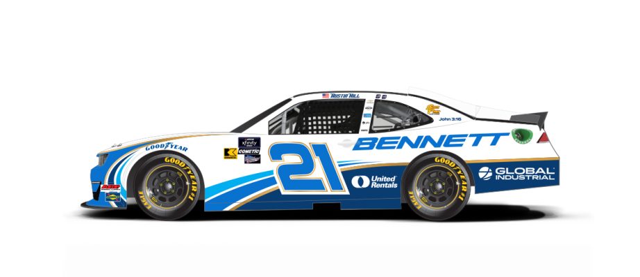Austin Hill's paint scheme for Indianapolis.