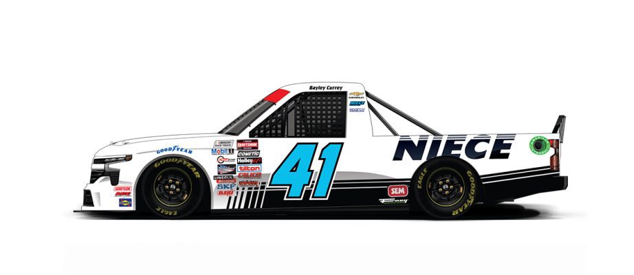Bayley Currey's paint scheme for Indianapolis.